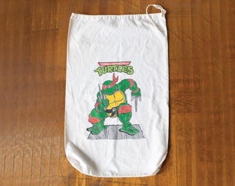 Vintage Original Teenage Mutant Ninja Turtles Wäschesack aus Baumwolle