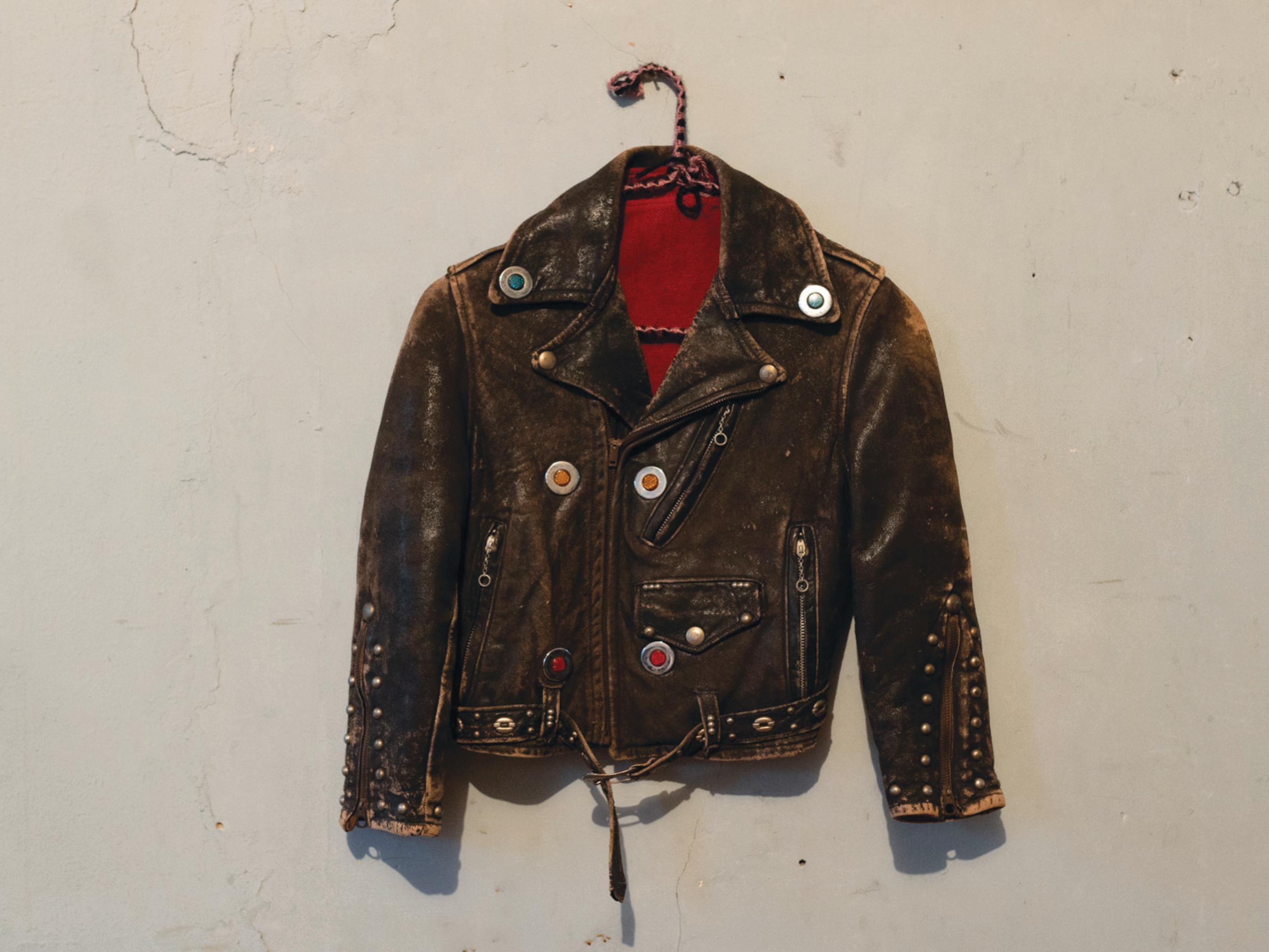 1950s Studded Leather Jacket - Etsy