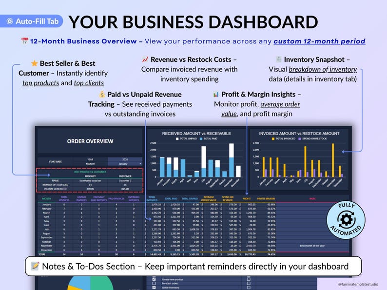 Small Business Bookkeeping Spreadsheet - for Excel and Google Sheets ...