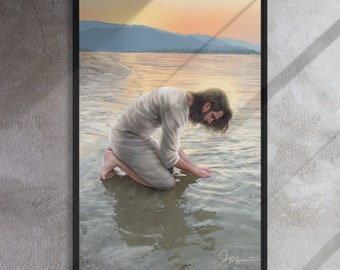The Living Water - Framed canvas