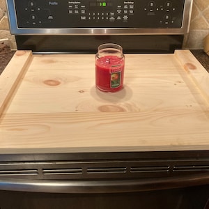 Unfinished Wood Handmade Farmhouse Stove Top Cover Noodle Board 30x22
