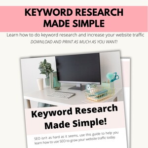 Keyword Research Made Simple, SEO guide, SEO for bloggers, keyword research tips