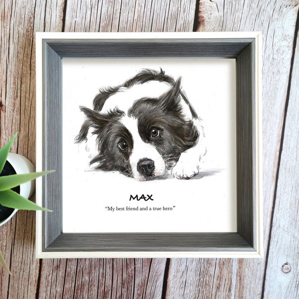 Personalisiertes Tierportrait vom Foto, individuelles Aquarell Portrait, Kunst Portrait, Haustier Illustration, personalisiertes Geschenk für Hundebesitzer