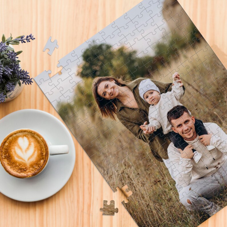 Personalized Puzzle, Custom Puzzle with Name, Photo Puzzle, Jigsaw Puzzle 120-1000 PCS, Personalized Birthday, Wedding, Christmas Gift image 4