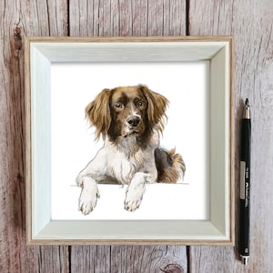 Personalised Pet Portrait From Photo, Custom Watercolor Portrait, Art Commission, Pet Illustration, Personalized Gift for Dog Mom Dad Owner image 4