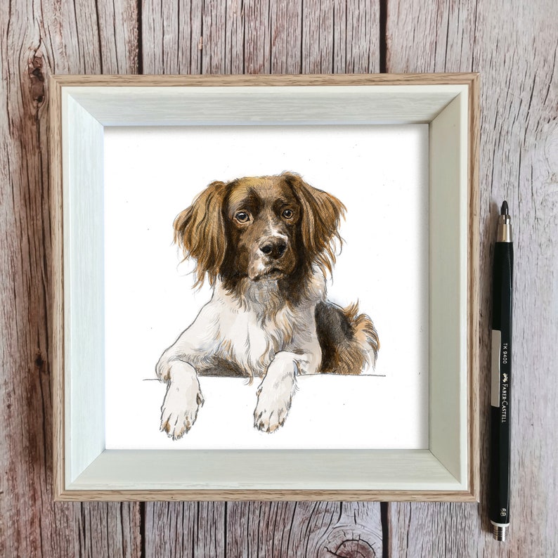 Personalised Pet Portrait From Photo, Custom Watercolor Portrait, Art Commission, Pet Illustration, Personalized Gift for Dog Mom Dad Owner image 4