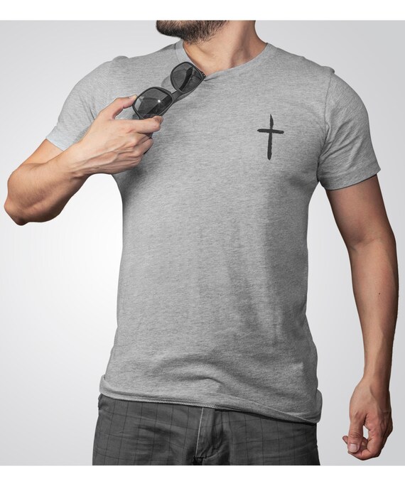 Mens Christian Cross Shirt Cross Jesus Cross Jesus Loves Etsy