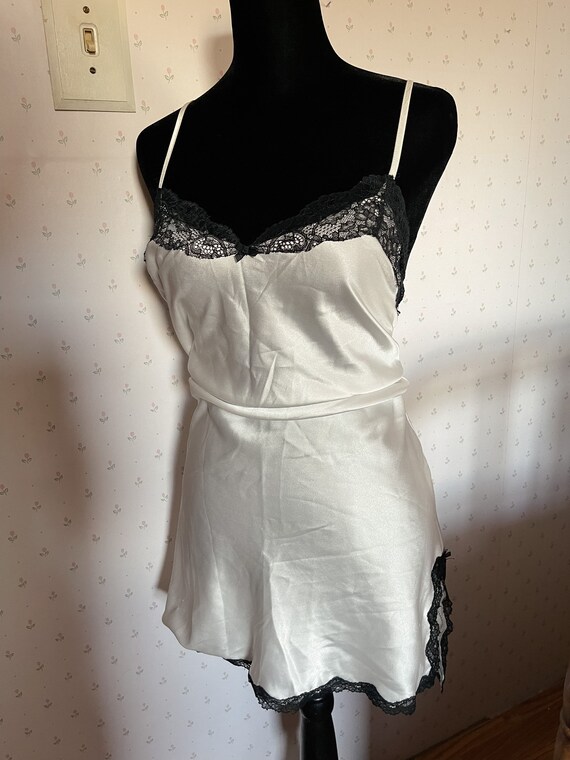 Pigiama Camicia Victoria's Secret In Pizzo Bianco, Taglia XL, Nuovo Con Etichette