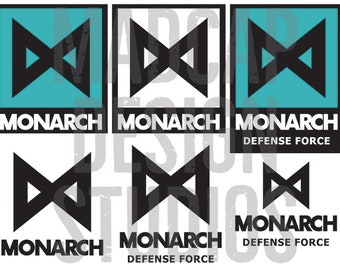Monarch Logos (Godzilla) SVG Files