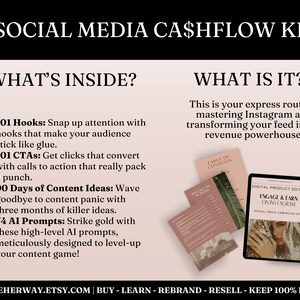 Social Media Strategy Kit with 101 Hooks Call-To-Action Ideas for Digital Marketers Master Resell Rights & Private Label Rights image 2