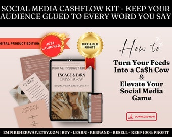 Social Media Strategy Kit with 101 Hooks | Call-To-Action Ideas for Digital Marketers | Master Resell Rights & Private Label Rights