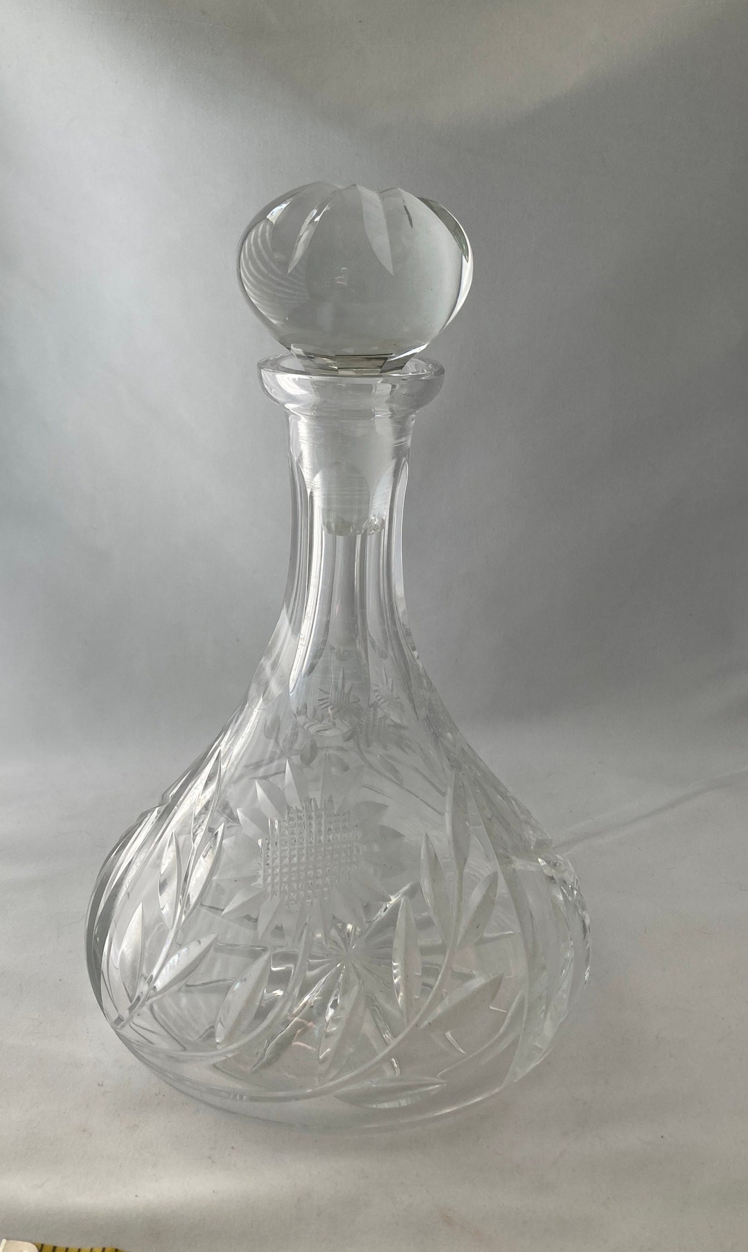 Vintage Crystal Decanter Etsy