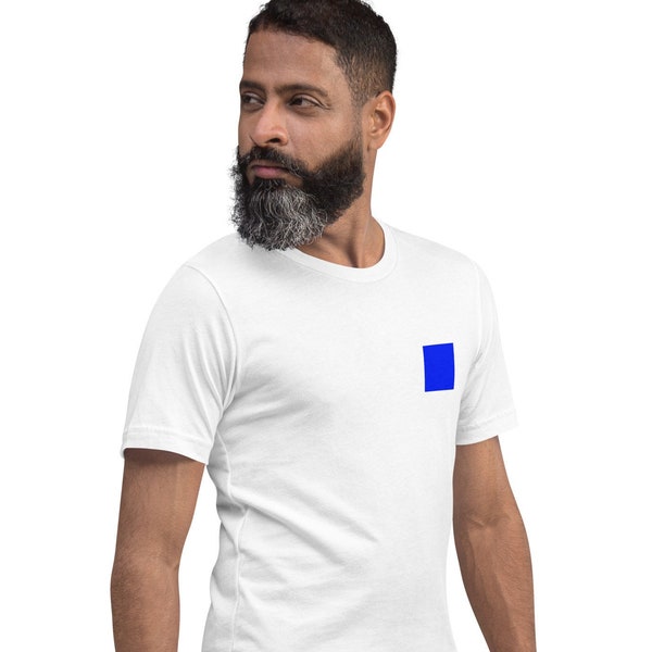 Blue Square Jewish Short Sleeve Shirt, Stand Up To Jewish Hate T-shirt, #BlueSquare Tee, Gender Neutral Tee in various colors
