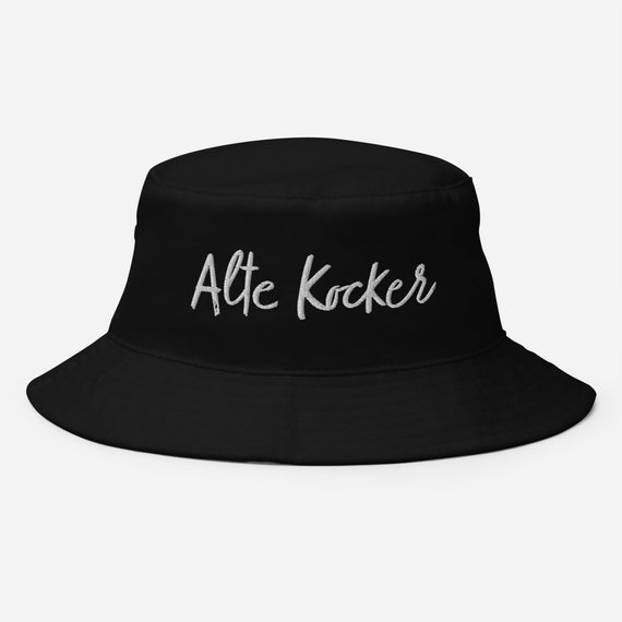 Alte Kocker old Fart Jewish Yiddish Bucket Hat, Funny Judaica Senior Man  Yiddishkeit Hat, Grandpa Fishing Hat in Various Colors 