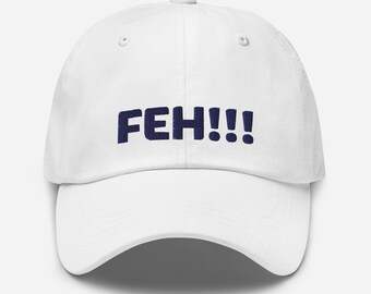 FEH!!! Jüdisch Yiddish Baseball Cap, Lustige Judaica Spruch Yiddishkeit Mütze, Papa Hut in verschiedenen Farben