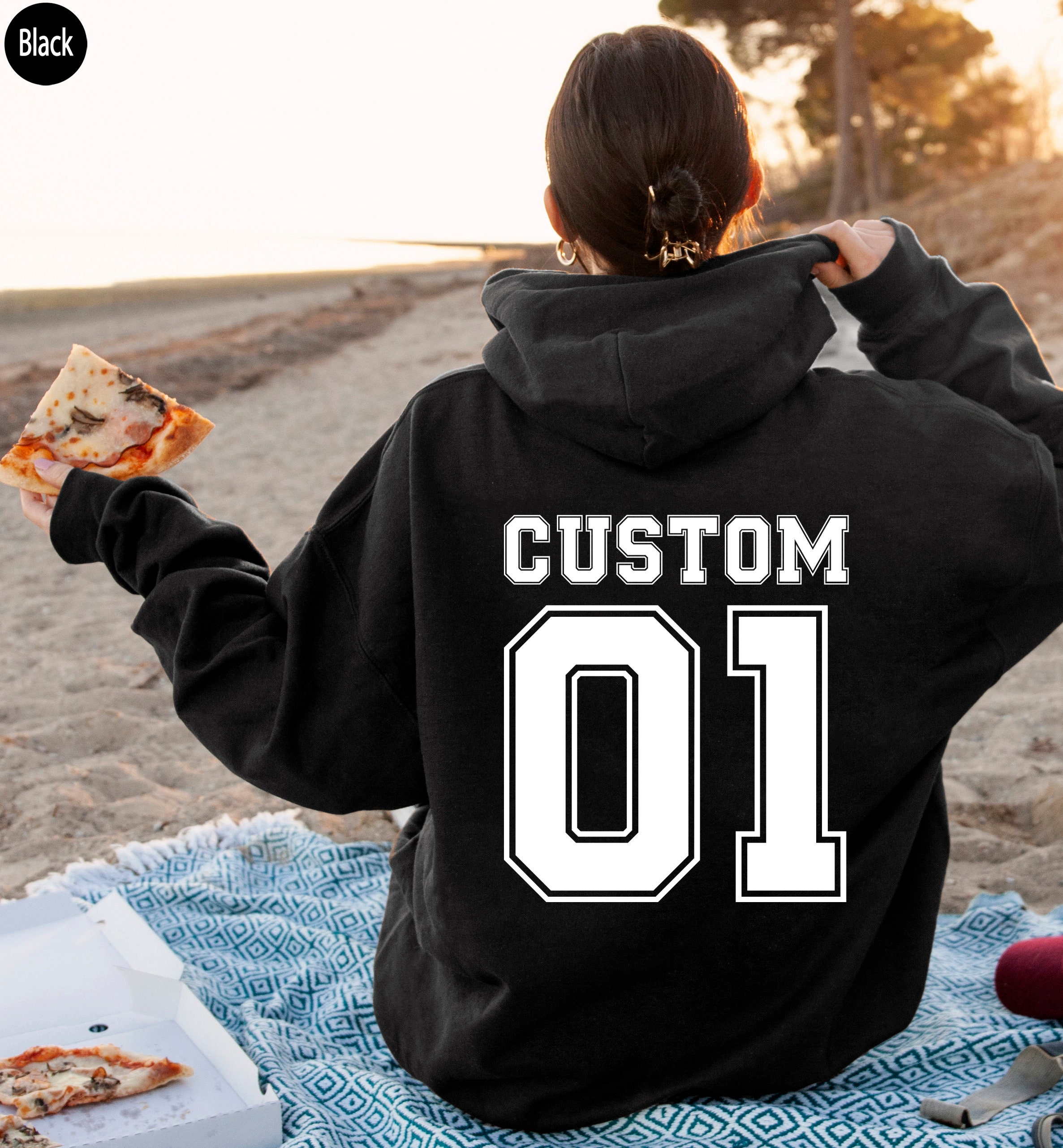 Custom Name Number Sweatshirt Personalized Team Number Shirt