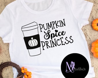 Pumpkin Spice Princess SVG, Autumn Svg Png, Pumpkin Spice Princess PNG, Fall SVG Shirt Design, Instant Download, Cricut Cut File,