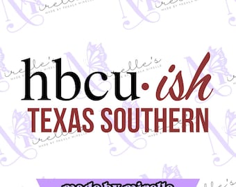 Hbcu-ish Texas Southern PNG, College Artwork, Instant Download, HBCU Pride, Hbcu-collectie, Hbcu Svg, Afdrukken en knippen, Cricut-bestanden