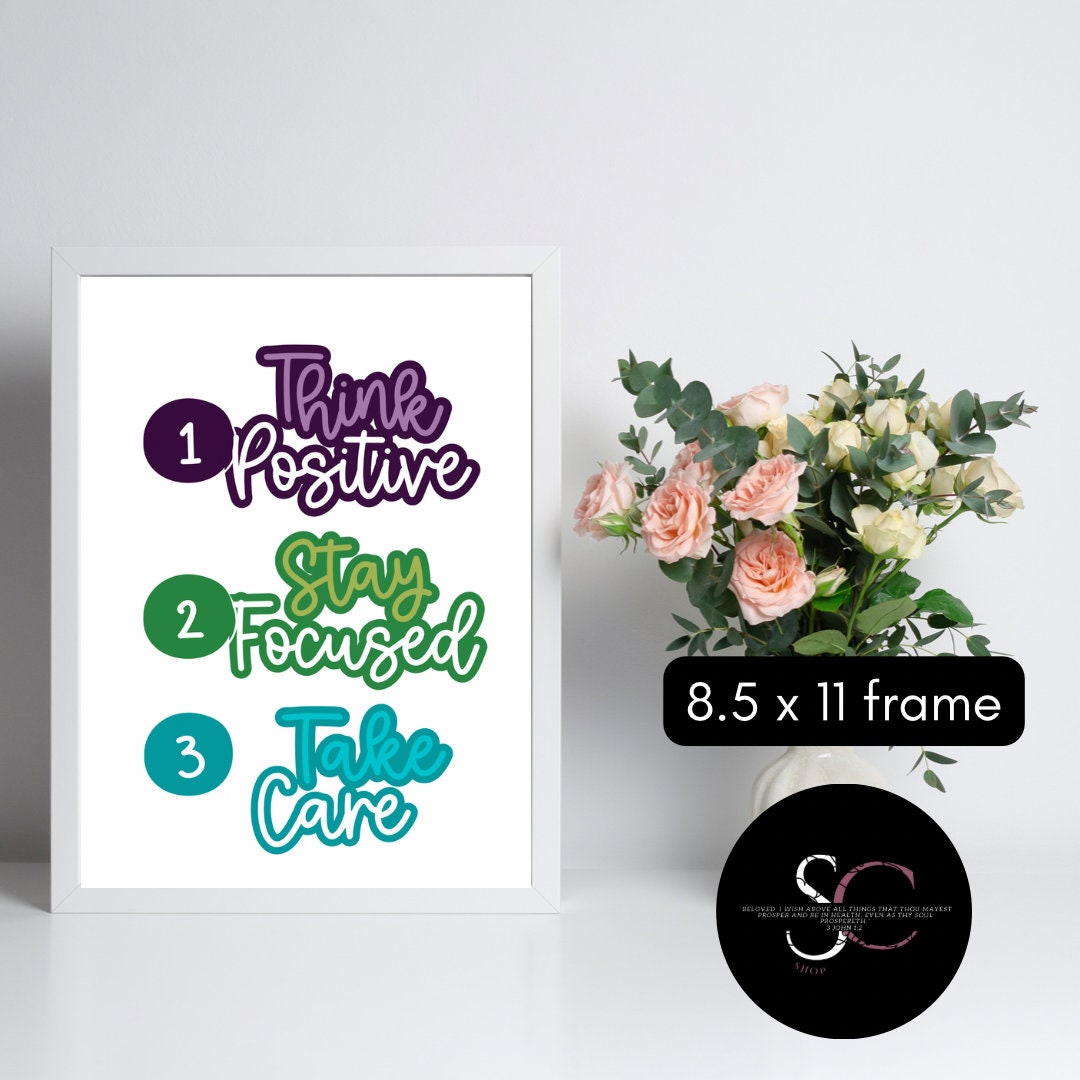 Daily Motivation Wall Printable Inspirational Wall Art - Etsy