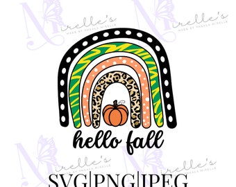 Hello Fall SVG, Instant Download, PNG Files, Fall Shirt, Hello Fall Shirt, SVG Files, Shirt Designs, Fall Svg, Fall Png, Hello Fall Jpeg