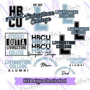Livingstone College PNG Bundle, HBCU Collection, HBCU Bundle, Black History, Instant Download, Bundle Shirt Designs, Png Bundle, Hbcu Pride