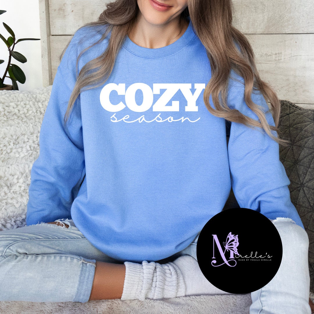 Cozy Season Sweatshirt, Cozy Season Merry Christmas, Winter Sweatshirt ...