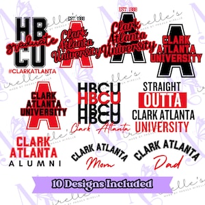 Clark Atlanta University PNG Bundle, HBCU Collection, Atlanta, HBCU Bundle, Black History, Instant Download, Bundle Shirt Designs