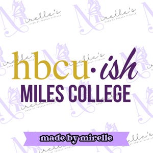 Hbcu-ish Miles College PNG, College Artwork, Instant Download, HBCU Pride, Hbcu collection, Hbcu svg, Print and cut, Cricut files