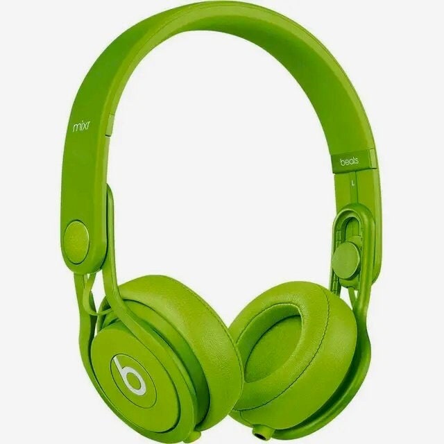 Dr. Dre Beats Mixr Headphones Neon Green - Etsy
