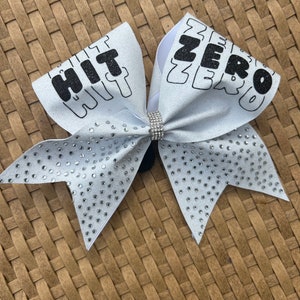 Hit Zero Glitter Bling Bow-Cheer Competition/Practice Bow