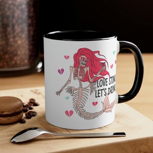 Anti Valentines Day, Love Stink Mug, Lets Drink Valentines Day Mug, Funny Valentine Mug, Skeleton Valentine Coffee Mug, Mug for Valentines image 5