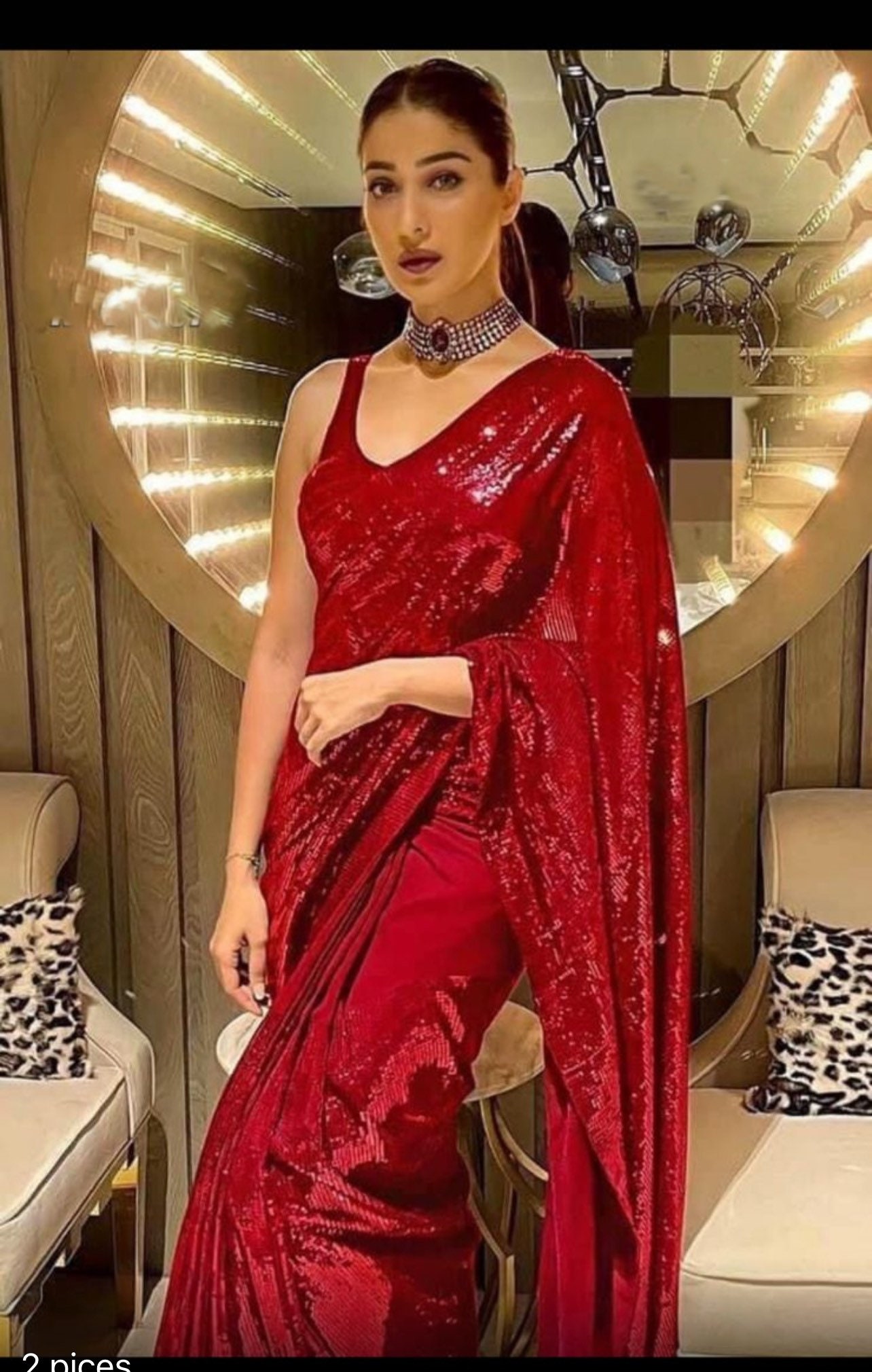 Red Georgette Saree 