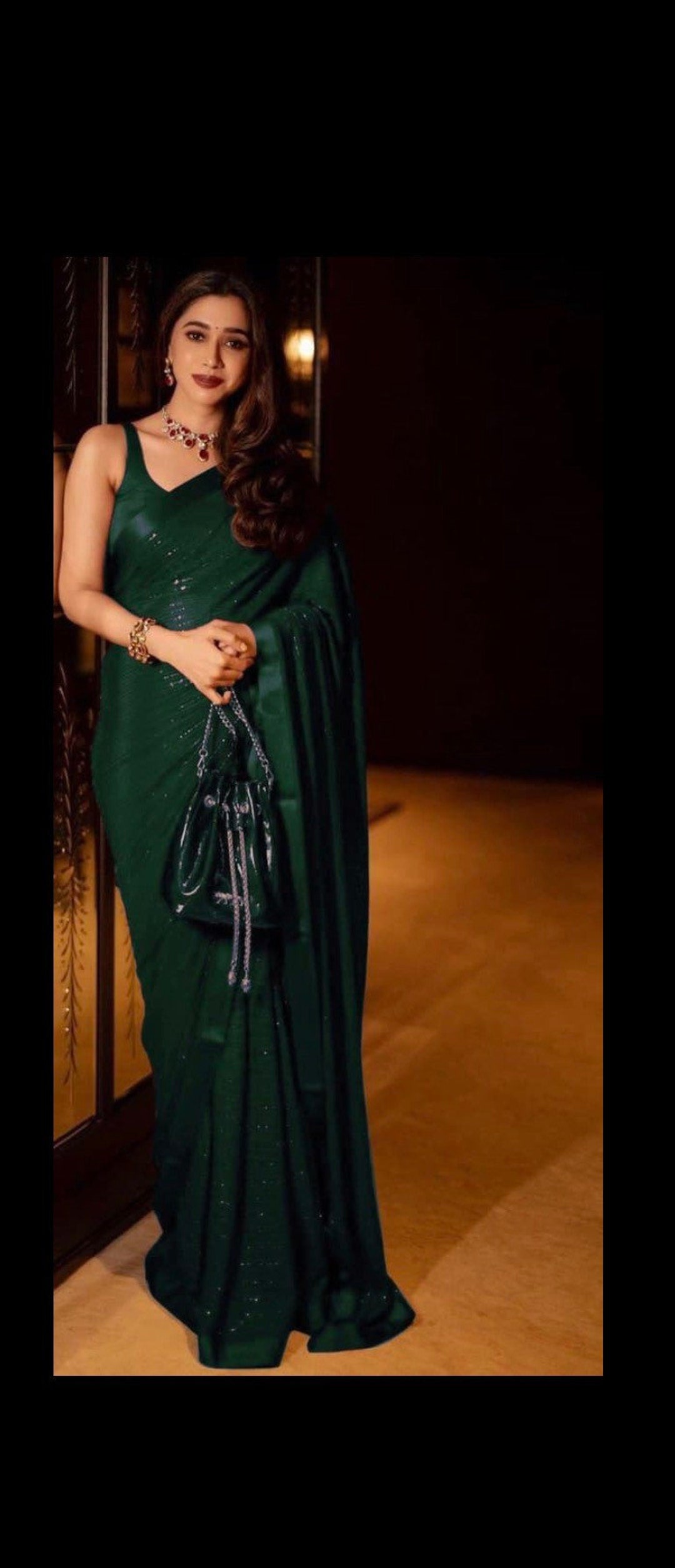 Bottle Green Georgette Embroidered Embroidered Straight Summer Short Kurti