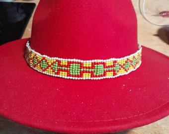 Beaded Hatband handmade