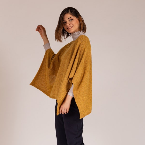 Alpaka Poncho: 100% Baby, Modern & Fairtrade aus Peru