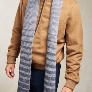 Bufanda de alpaca unisex: 100% bebé, cálida y suave - comercio justo desde Perú