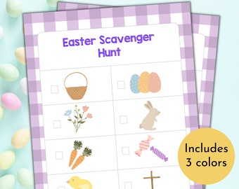 Easter scavenger hunt for toddlers | Printable Treasure Hunt | Easter Egg Hunt | Easter games for kids | I Spy