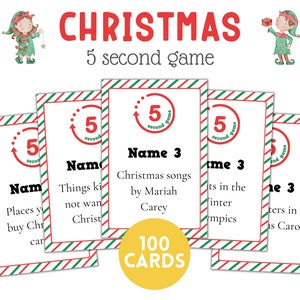 Christmas 5 Second Game | Christmas Party Games | Christmas Trivia | Holiday Family Game