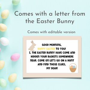 Easter Scavenger Hunt for Kids Printable Treasure Hunt Easter Egg Hunt Clues Indoor and Outdoor Scavenger Hunt Easter Games for Kids imagem 8