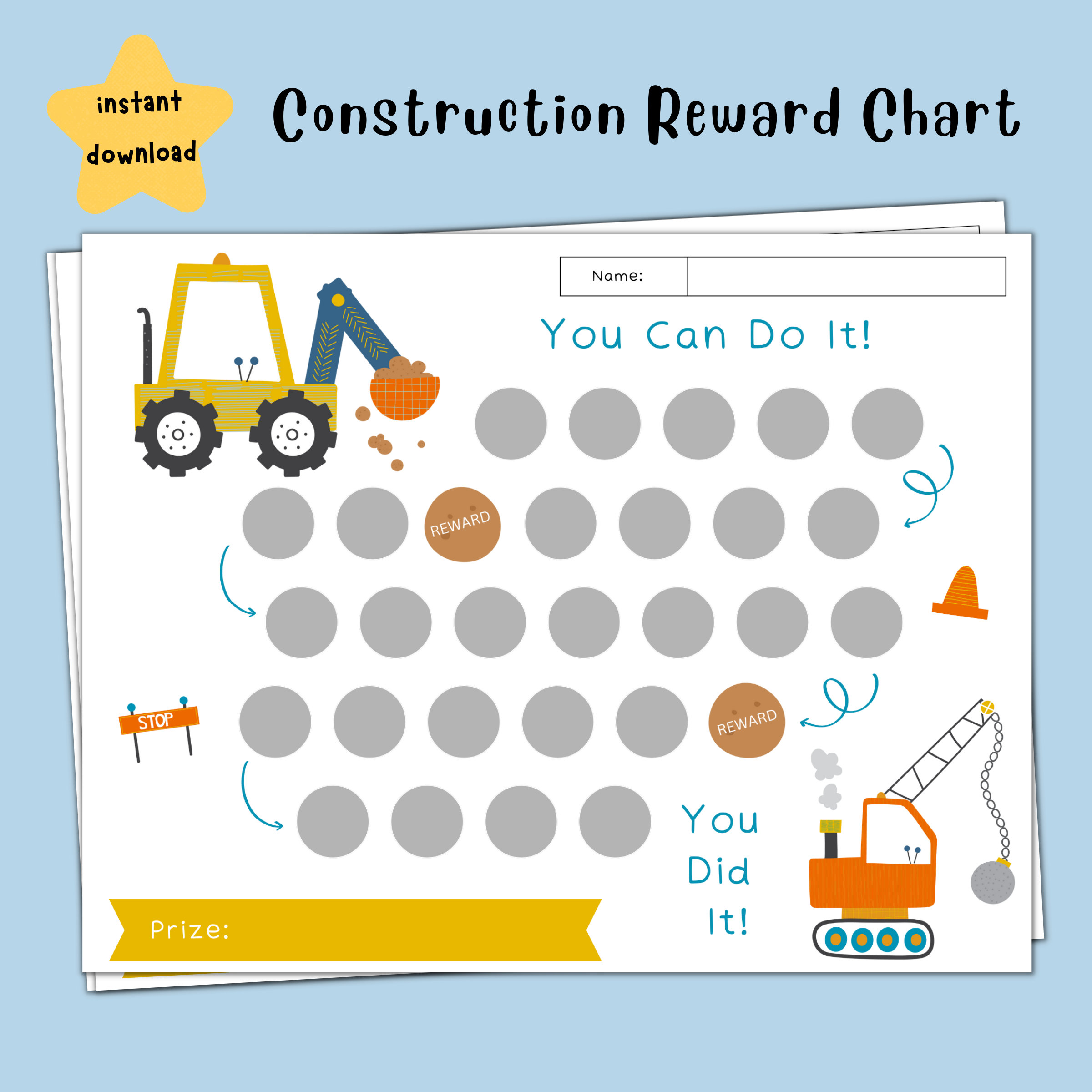 Reward Chart for Kids | Potty Training Chart | Chore Chart for Kids ...
