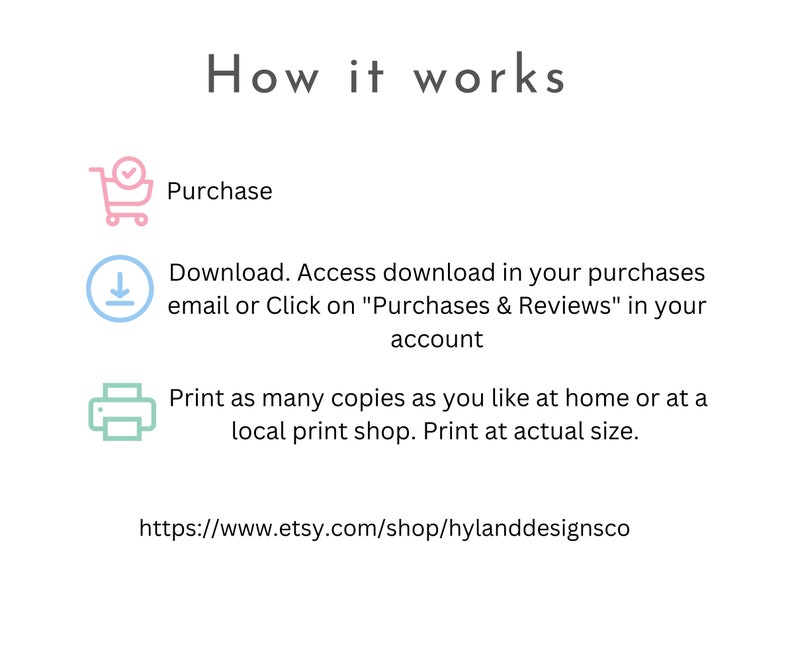 May include: How it works: Purchase, download, and print as many copies as you like at home or at a local print shop. Print at actual size. https://www.etsy.com/shop/hylanddesignsco