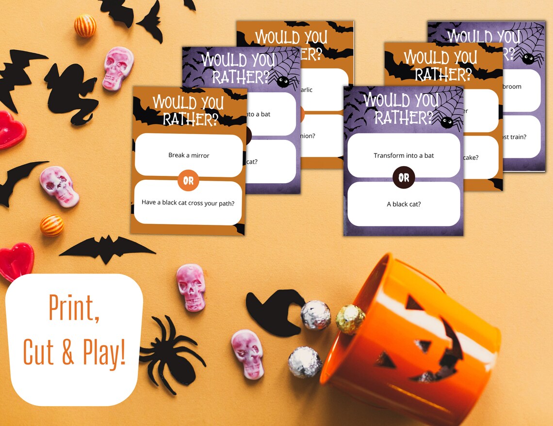Halloween Party Game Printable Adult Games Halloween Game - Etsy