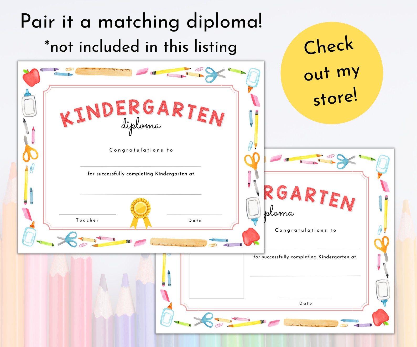 Kindergarten Graduation Keepsake | School Memory Book | Kindergarten ...