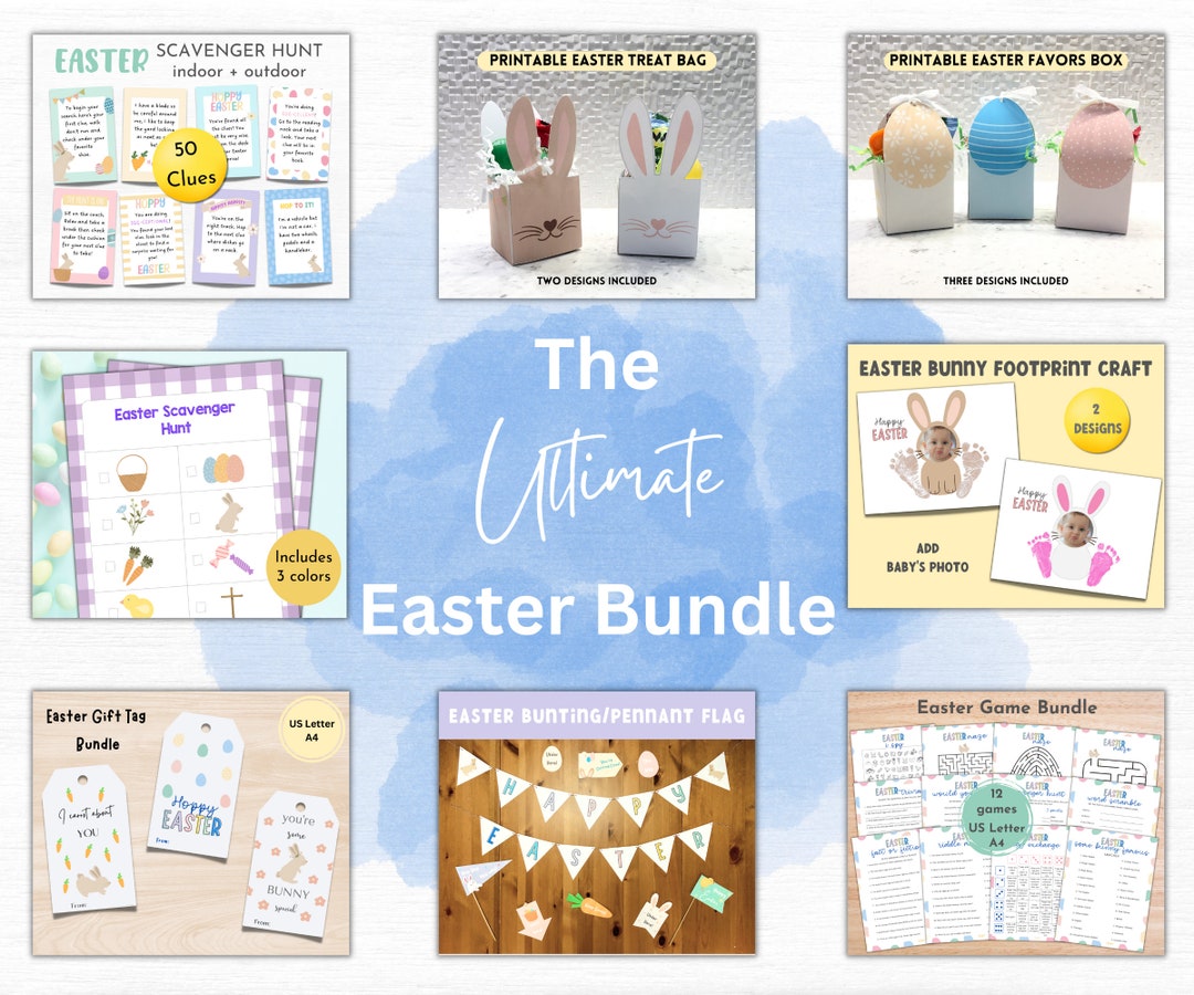 Ultimate Easter Printable Bundle | Scavenger Hunt for Kids | Easter ...