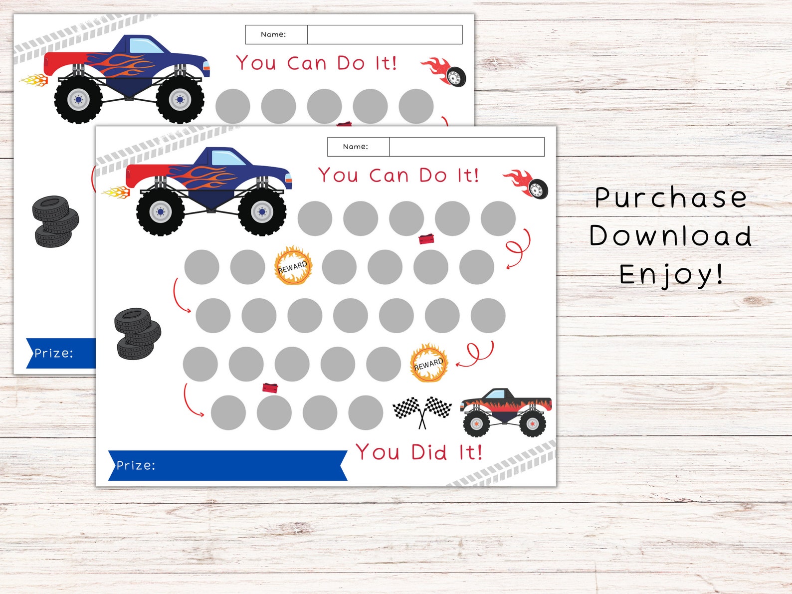 Kids Reward Chart Potty Training Chart Chore Chart for Etsy