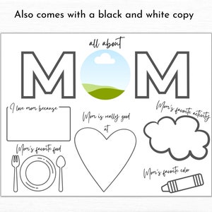All About Mom Mother's Day Keepsake | Printable All About Mom Interview ...