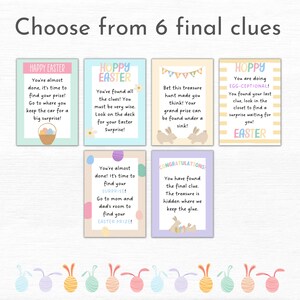 Easter Scavenger Hunt for Kids Printable Treasure Hunt Easter Egg Hunt Clues Indoor and Outdoor Scavenger Hunt Easter Games for Kids imagem 4