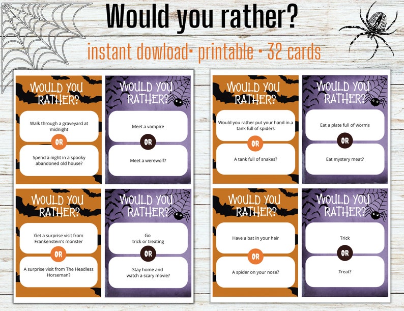Halloween Party Game Printable Adult Games Halloween Game Etsy