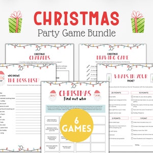 Adult Christmas Party Trivia Games Printable | Office Party Christmas Games | Holiday Party Games | Team Building Games