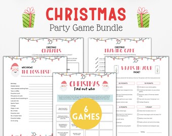 Adult Christmas Party Trivia Games Printable | Office Party Christmas Games | Holiday Party Games | Team Building Games